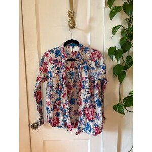 GAP women’s size medium boyfriend shirt floral